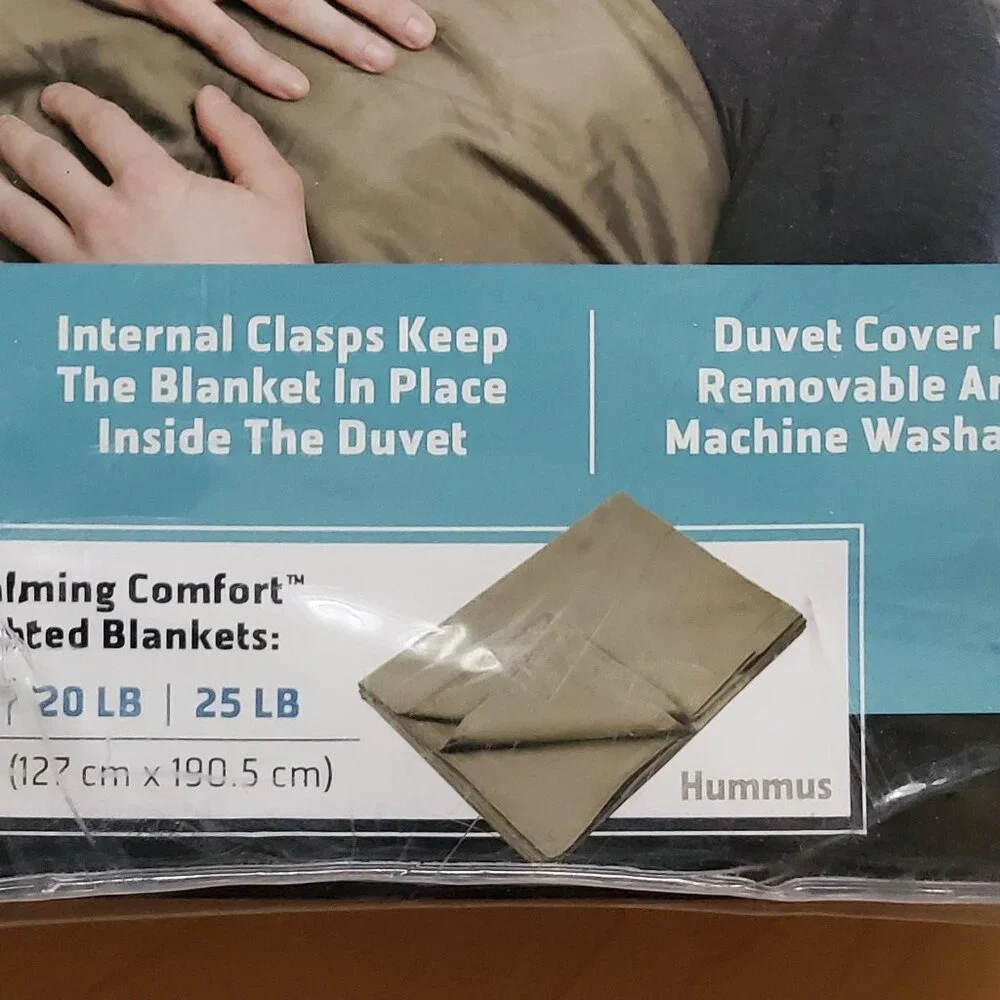 Calming Comfort Duvet Cover for Weighted Blankets Hummus 50